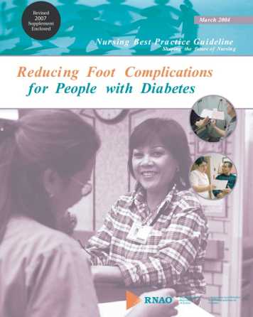Reducing Foot Complications for People with Diabetes BPG cover image