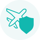 Travel insurance icon