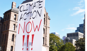 climate action activist sign