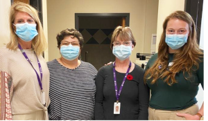 Nurses wearing masks