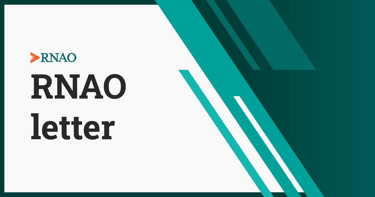 RNAO letter teal generic
