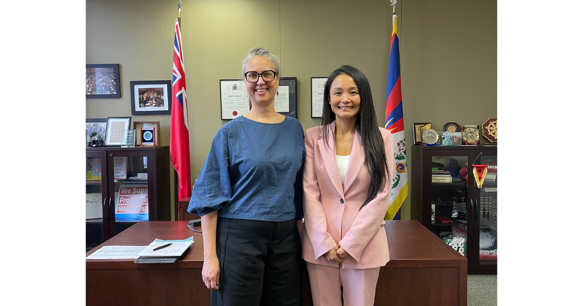 Toronto East PPAN's JulieMae Doherty with MPP Bhutila Karpoche