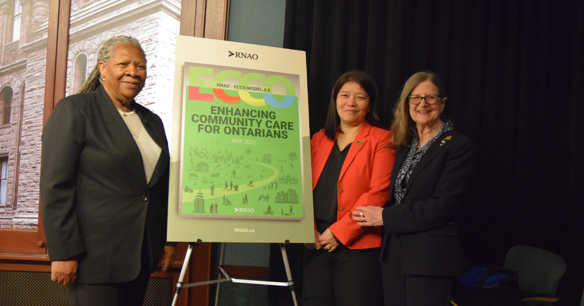 RNAO leadership ECCO QP strike a pose