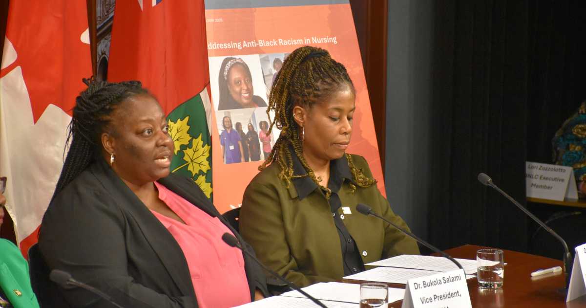 QPD media conference. Dr. Angela Cooper Brathwaite. Dr. Bukola Salami