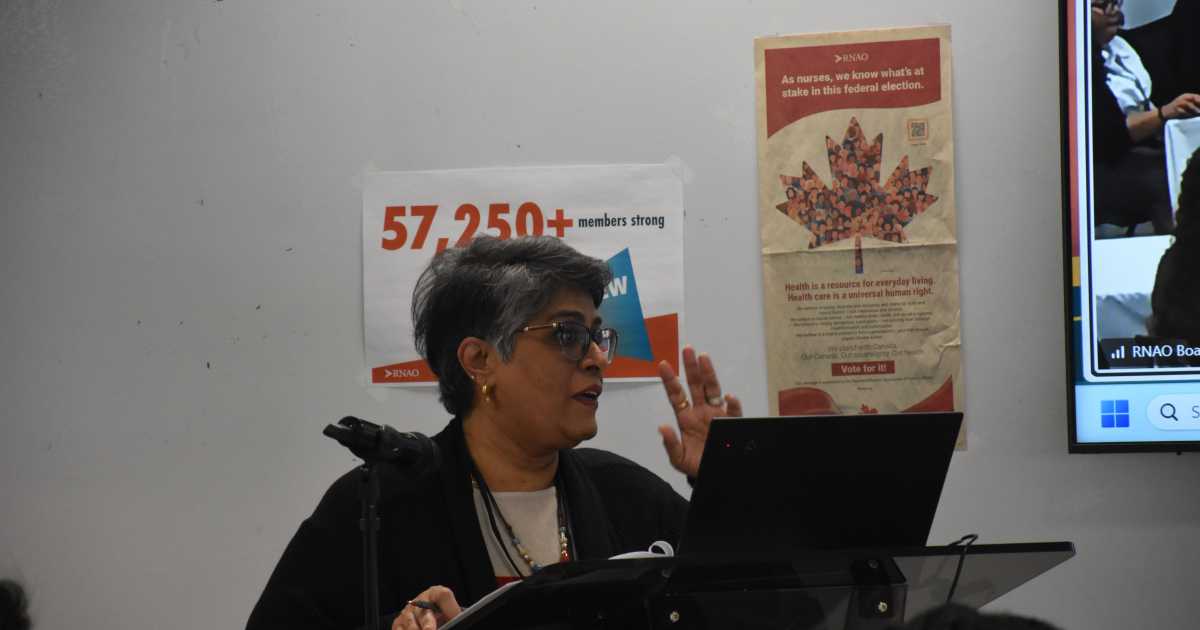 Anuradha Lokre, provincial president of the Ontario Nurses’ Association