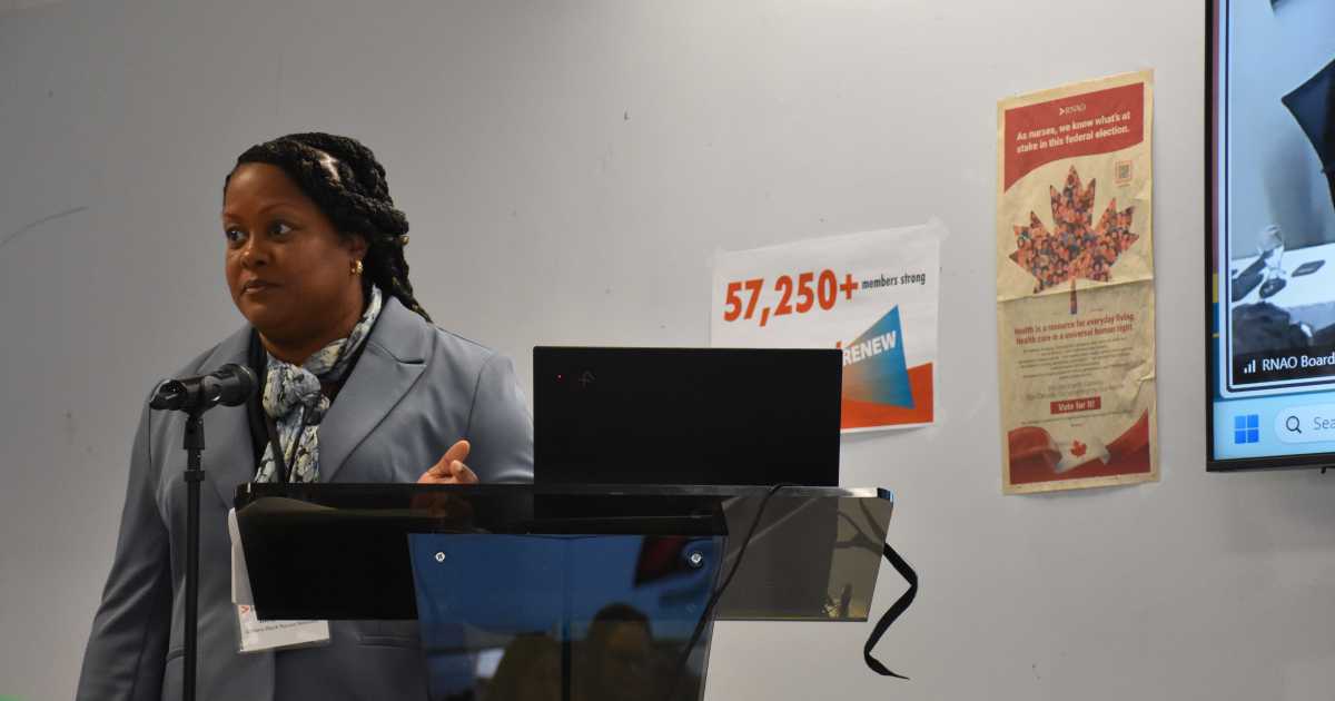 Shelly Phillip LaForest, representing the Ontario Black Nurses Network