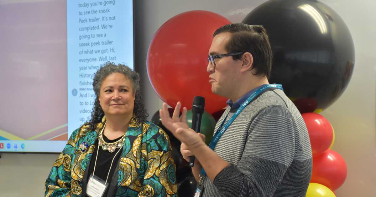 Lori Zozzolotto and RNAO Multimedia Content Producer Raul Pinto