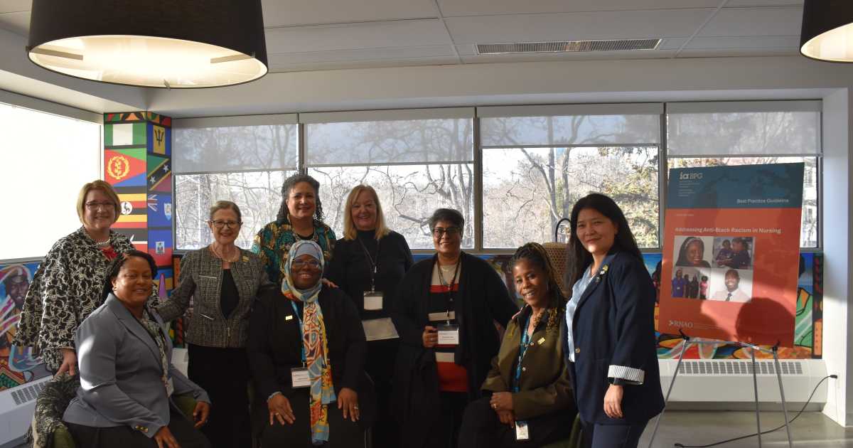 Members of QPD panel discussion and RNAO leadership at RNAO home office