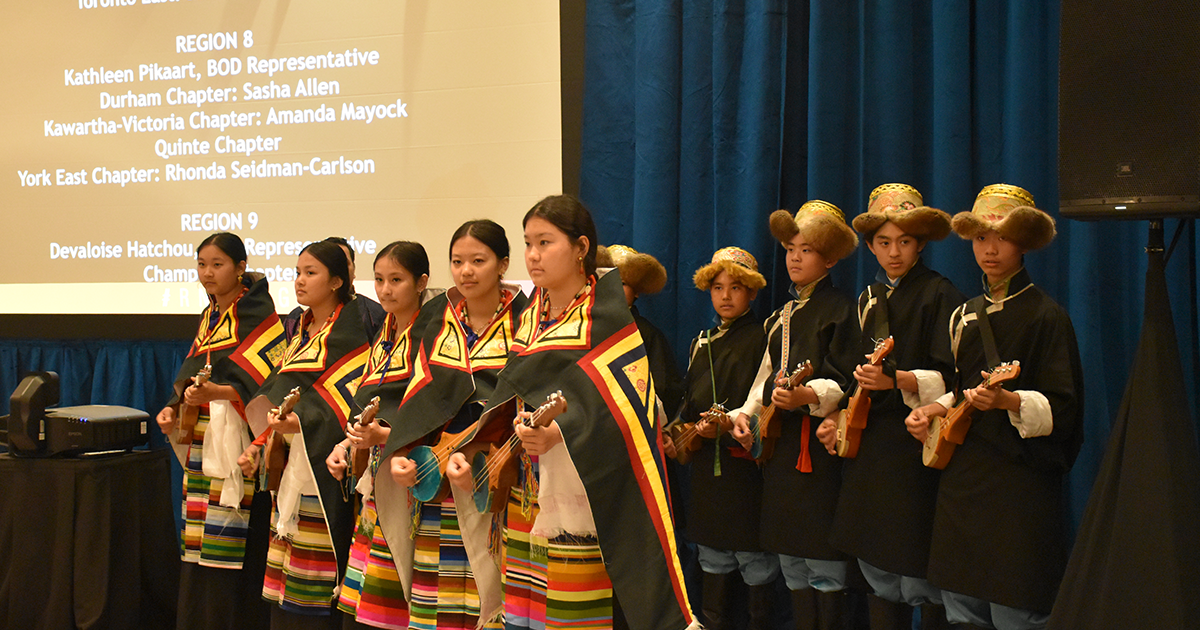 RNAO’s opening ceremonies featured a performance by the Tibetan Canadian Cultural Centre. 