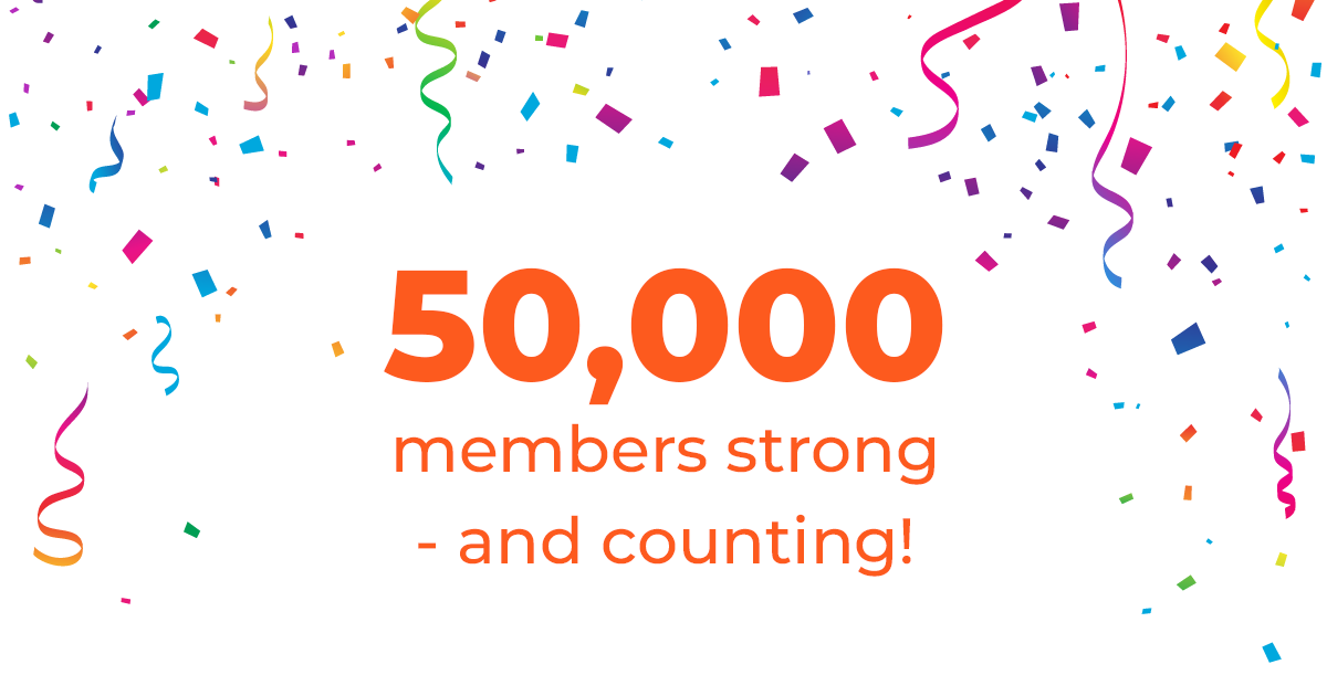 50,000 members