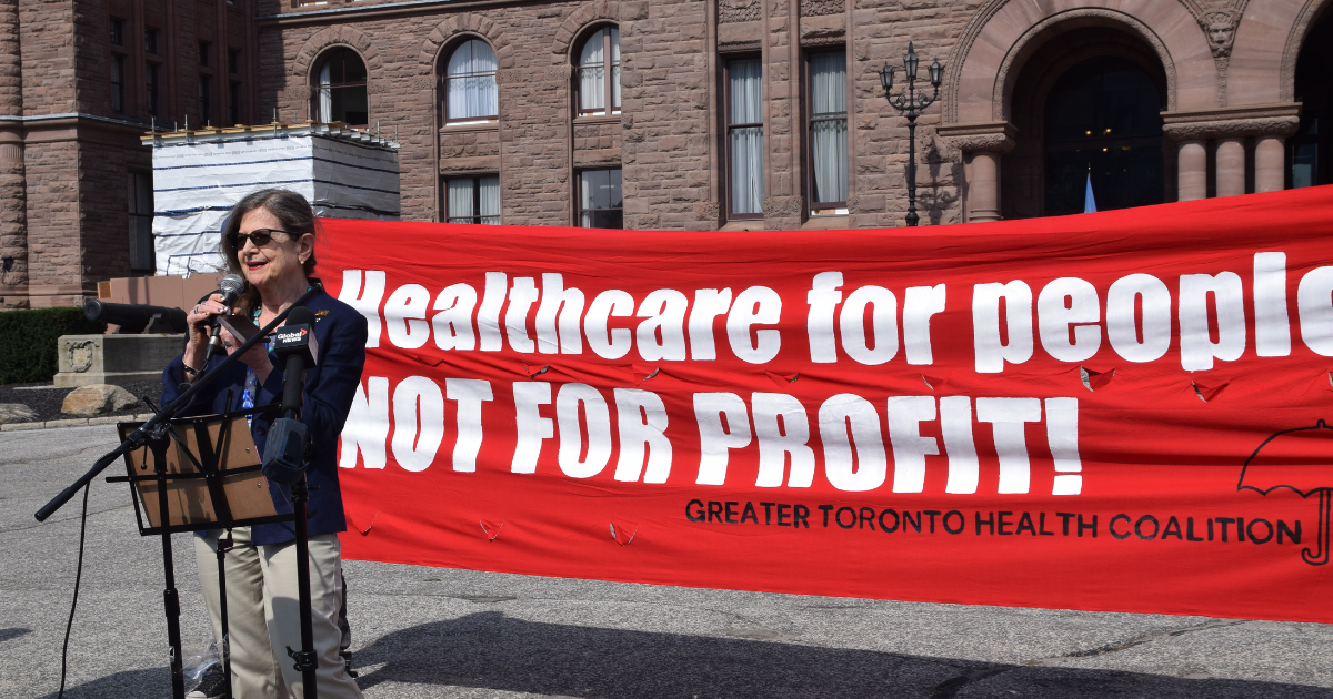for-profit care protest