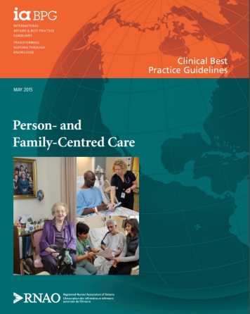 Person- and family- centred care BPG_cover image
