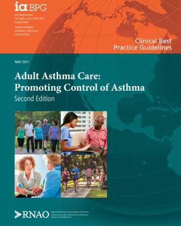Adult Asthma Care: Promoting Control of Asthma_Cover image