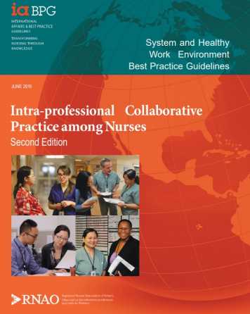 Intra-professional Collaborative Practice among Nurses BPG cover image