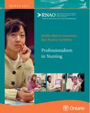 Professionalism in Nursing BPG cover image