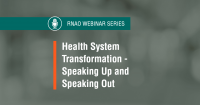 Health System Transformation Webinar Series Event Hero